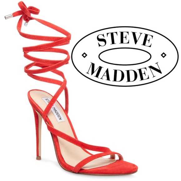 Steve Madden Shoes - Steve Madden Suede Amberlyn Strappy Wrap Sandal